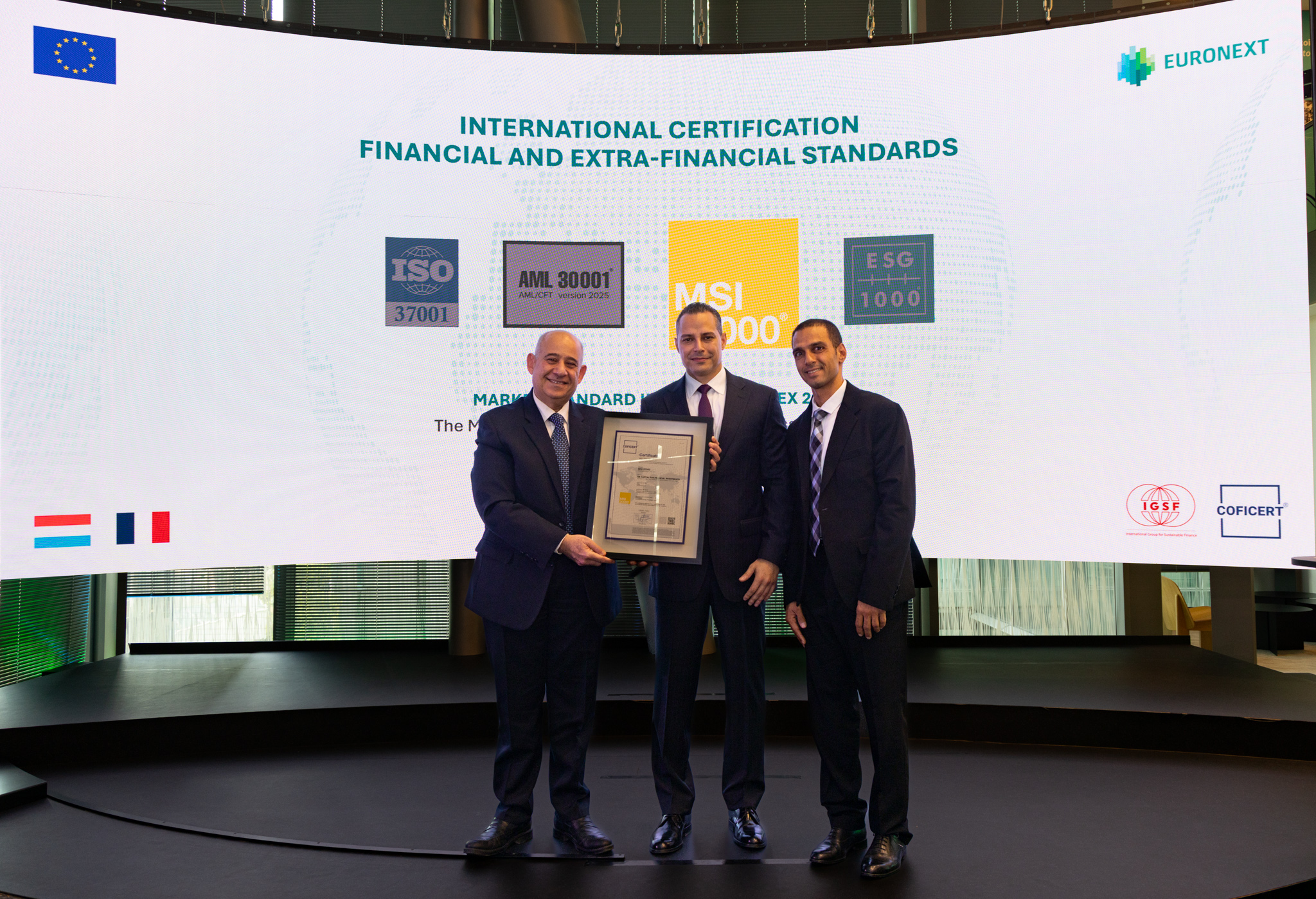 GB Capital Strengthens Its Global Standing with MSI 20000® International Certification at Euronext Paris